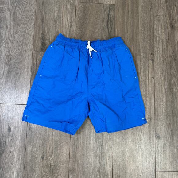 Crewcuts J.Crew Swimwear Boys 16 Ultra Blue Mesh Lined Drawstring Elastic Waist - Picture 4 of 10
